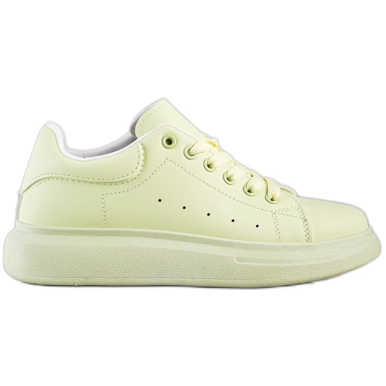 SHELOVET Zöld cipők a platformon