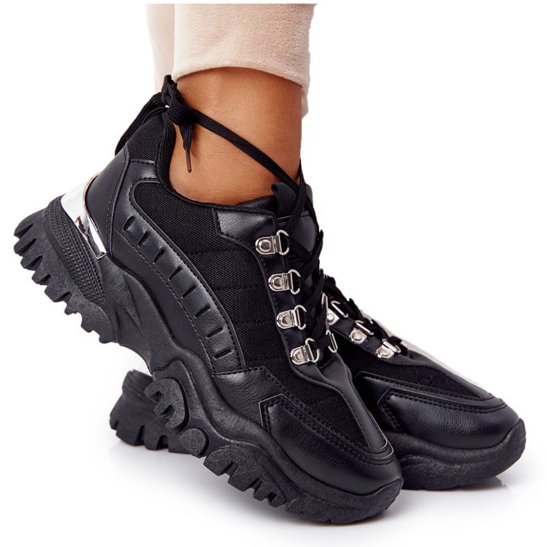 PS1 Női cipők nagy talpú, jó hangulatban fekete