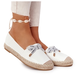 S.Barski Espadrilles on Straw Sole S. Bararski White fehér