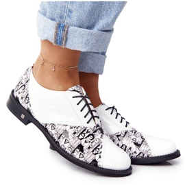 PV3 Női Visconi bőrcipő 7439294 Fehér-fekete