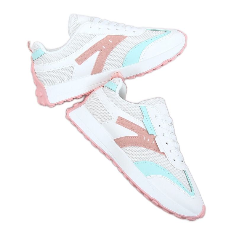 Többszínű sportcipő 6115 WHITE / PINK fehér rózsaszín sokszínű