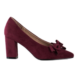 Bordó szivattyúk VINCEZA íjjal piros sokszínű