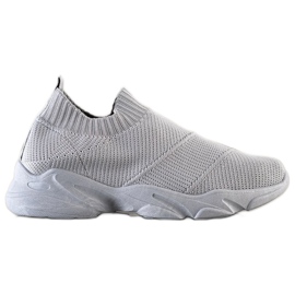 SHELOVET Kényelmes csúszós cipő szürke