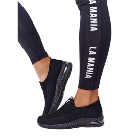 PS1 Női sportcipő felcsúsztatható fekete Legyen rugalmas