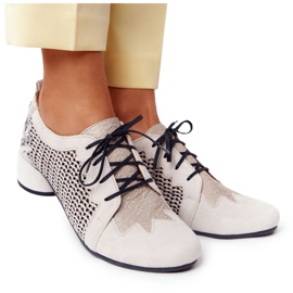 Fonott magassarkú cipő Maciejka 04890-04 Bézs Fonott magassarkú cipő Maciejka 04890-04 Bézs