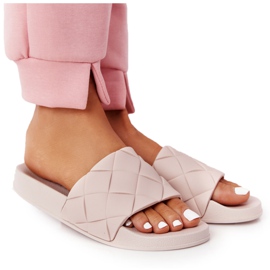 PS1 Női bézs gumi papucs Gyerünk úszni barna