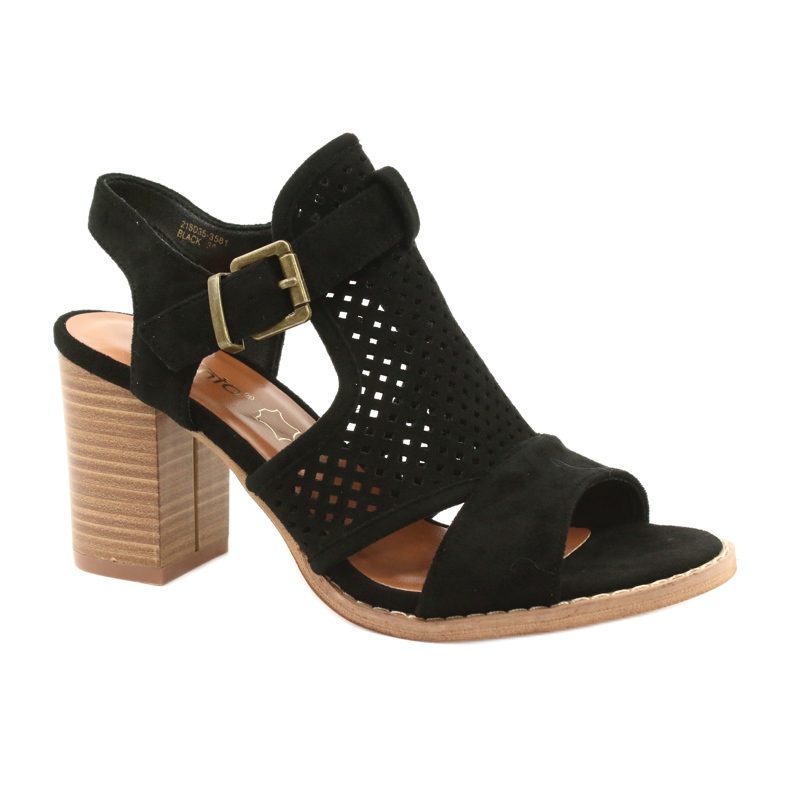 Evento Áttört női szandál fekete 21SD35-3581