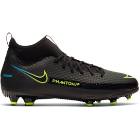 Nike Phantom Gt Academy Df FG / MG Junior CW6694 090 futballcipő fekete fekete