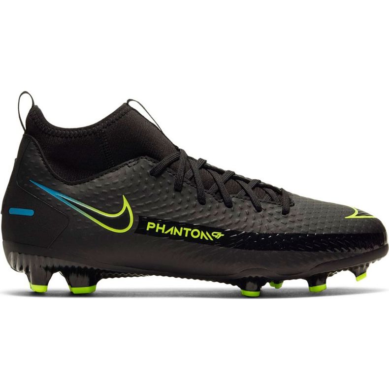 Nike Phantom Gt Academy Df FG / MG Junior CW6694 090 futballcipő fekete fekete