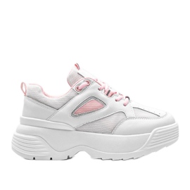 Fehér cipők vastag Jaida talppal