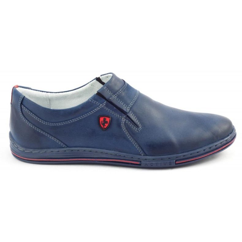 Polbut Férfi Brogues Leather 362 Navy Blue sötétkék