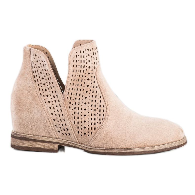 S. BARSKI Tavaszi csizma kivágott S.BARSKI -val barna