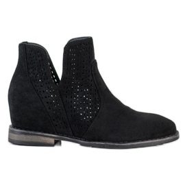 S. BARSKI Tavaszi csizma kivágott S.BARSKI -val fekete S. BARSKI Tavaszi csizma kivágott S.BARSKI -val fekete