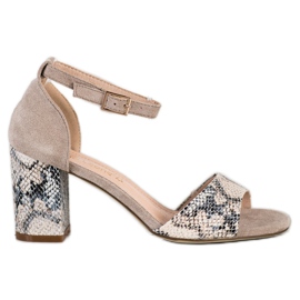 Stílusos Sergio Leone szandál bézs sokszínű