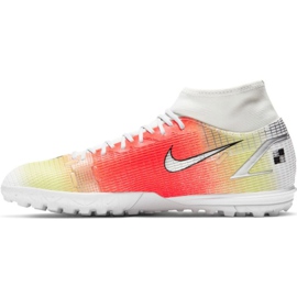 Nike Mercurial Superfly 8 Academy Mds Tf CV0952 118 futballcipő piros, fehér, sárga narancssárga