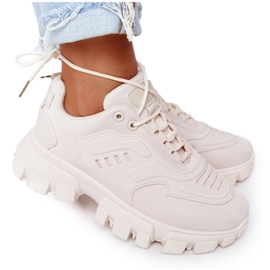 Női Cipők Bézs New York Nagy Talp