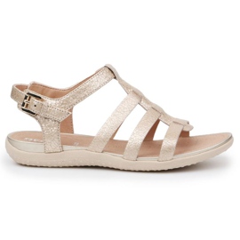 Szandál Geox D Sand Vega AW D72R6A-000KY-C2012 kék aranysárga Szandál Geox D Sand Vega AW D72R6A-000KY-C2012 kék aranysárga