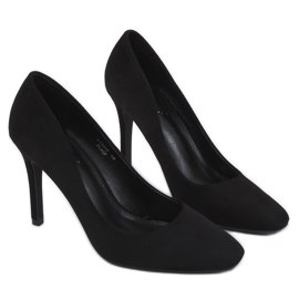 Fekete női magassarkú LE080P Fekete