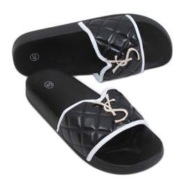 Fekete női BG77P Fekete papucs Fekete női BG77P Fekete papucs