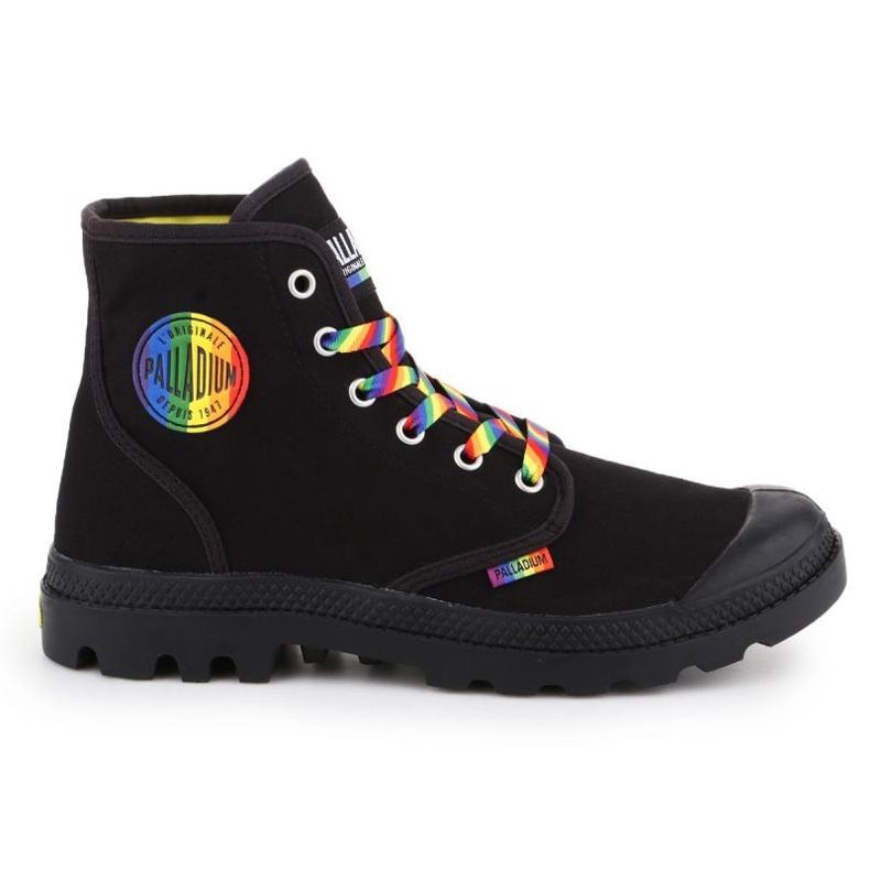 Cipő Palladium Pampa Pride Black / Rainbow W 76521-054-M fekete
