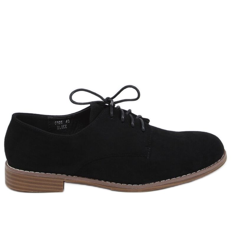 Fekete csipkés cipók G325 Fekete