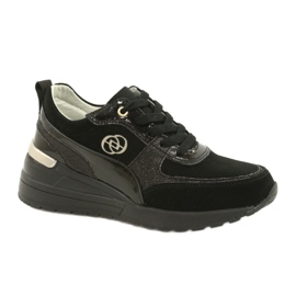 Evento Bőr női Wedge tornacipő 21PB08-3954 Fekete Evento Bőr női Wedge tornacipő 21PB08-3954 Fekete