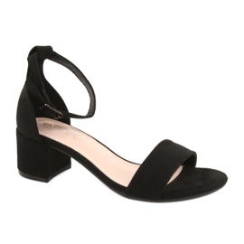 Evento Fekete klasszikus magas sarkú szandál 20SD98-1618 Evento Fekete klasszikus magas sarkú szandál 20SD98-1618