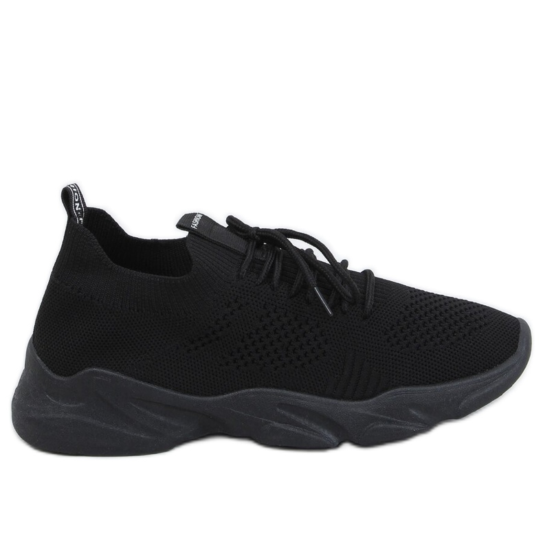 Fekete FF-10 Fekete zokni sportcipő