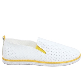 Slip-on fehér AA620 sárga cipők Slip-on fehér AA620 sárga cipők