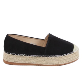 Fekete női espadrilles AB-79 Black Fekete női espadrilles AB-79 Black