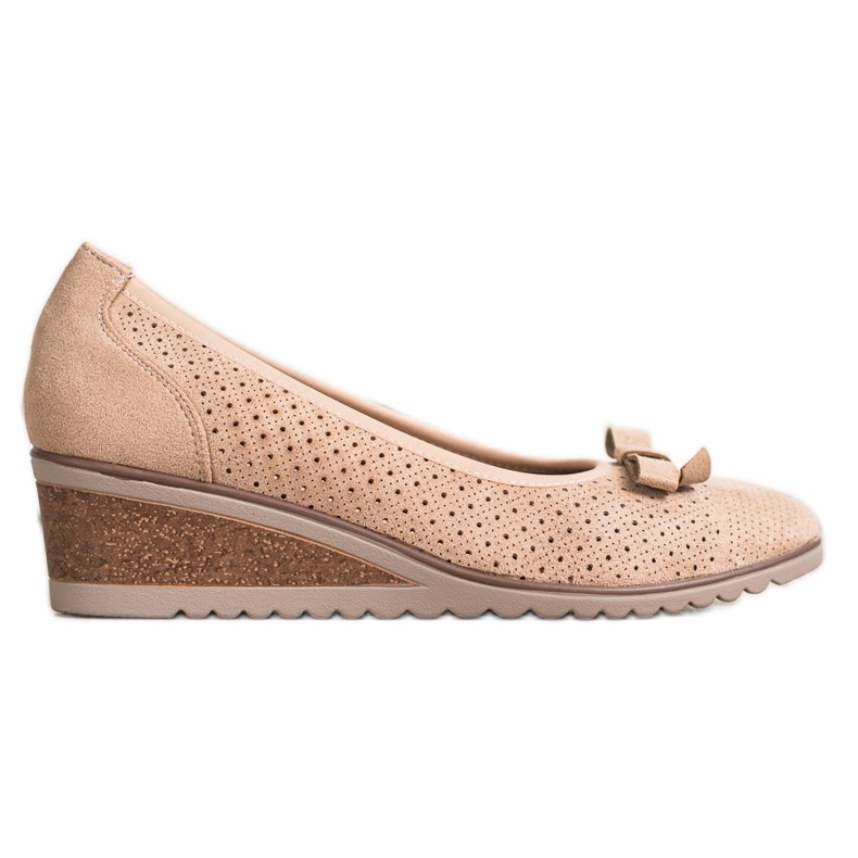 Vinceza Áttört ék szivattyúk bézs