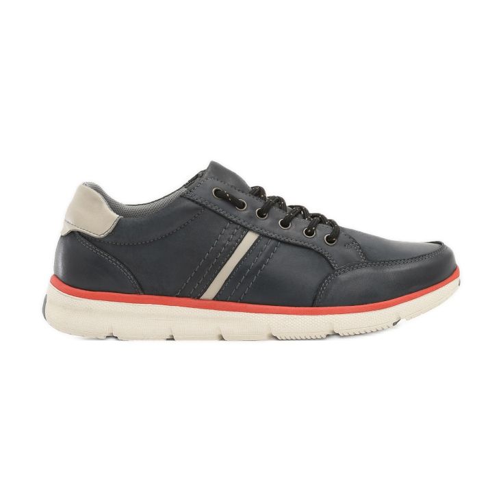 Alkalmi férfi cipő Vices SD63-13 Navy 41 46 bézs sötétkék kék