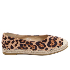 Leopard CD-3 Leopard női espadrillák barna Leopard CD-3 Leopard női espadrillák barna