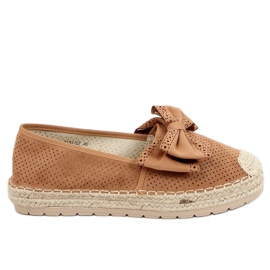 Espadrilles nőknek teve J131-22 Camel barna