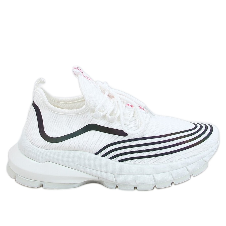 Fehér sportzokni BX1820-SP WHITE / BLACK fekete