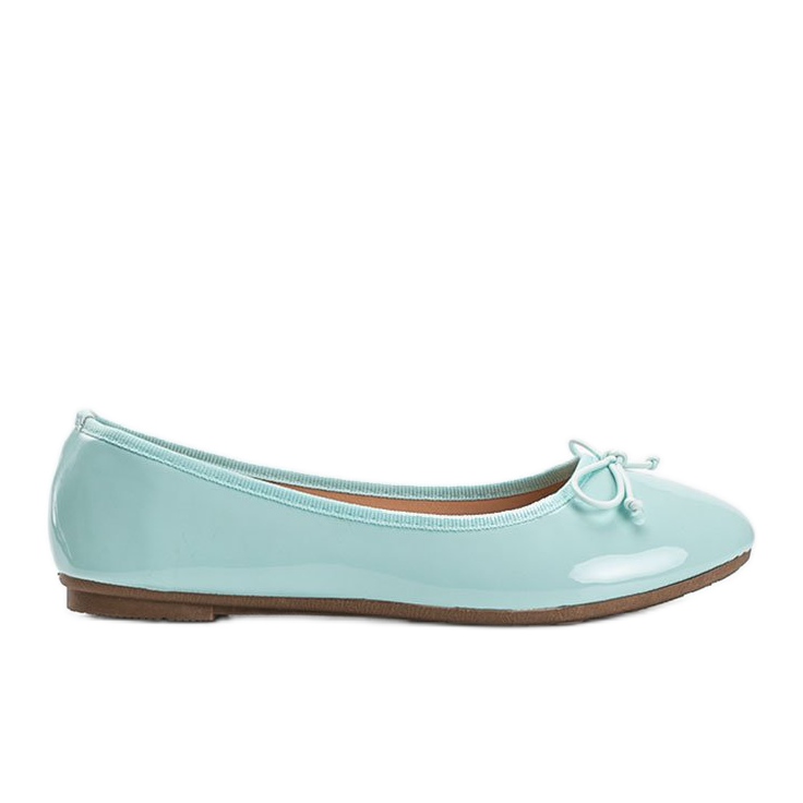 Zöld lakkozott balerinák Lesley íjjal