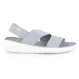 Crocs Literide Stretch szandál W 206081-00J szürke Crocs Literide Stretch szandál W 206081-00J szürke