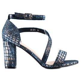 Sergio Leone kígyónyomatú szandál kék Sergio Leone kígyónyomatú szandál kék
