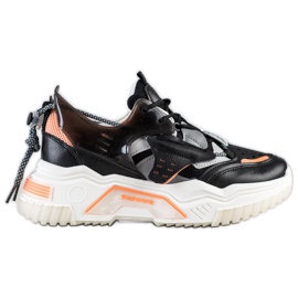 SHELOVET Színes divatcipők fekete sokszínű