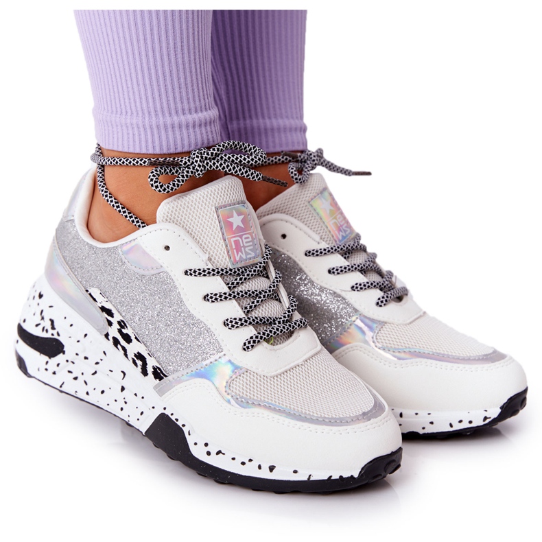 NEWS Női ék cipők Fehér, Brocade Avery