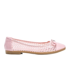 Kaley rózsaszín áttört balerinák Kaley rózsaszín áttört balerinák