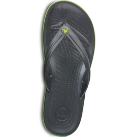 Crocs papucs Crocband Flip grafitzöld 11033 OA1 sokszínű Crocs papucs Crocband Flip grafitzöld 11033 OA1 sokszínű