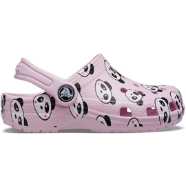 Crocs gyerekeknek Classic Panda Print Clog világos rózsaszín 206999 6GD Crocs gyerekeknek Classic Panda Print Clog világos rózsaszín 206999 6GD