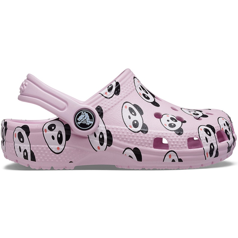Crocs gyerekeknek Classic Panda Print Clog világos rózsaszín 206999 6GD