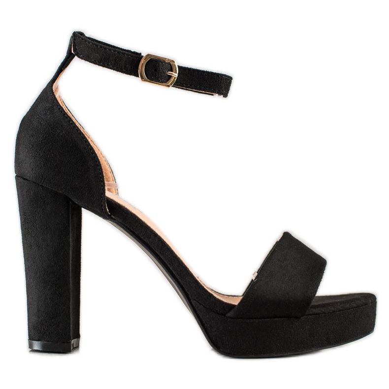 Weide Fekete szandál egy bárban