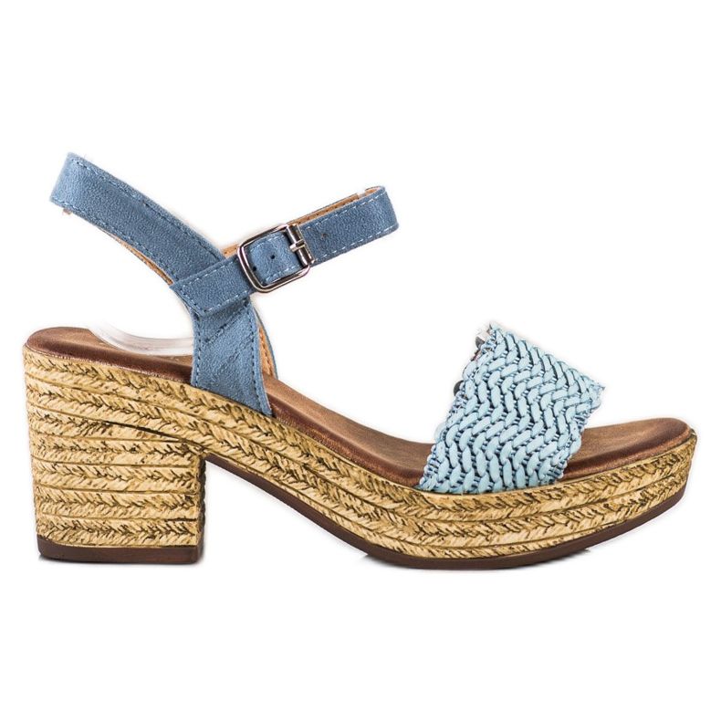 Evento Szandálok egy széles bárban kék
