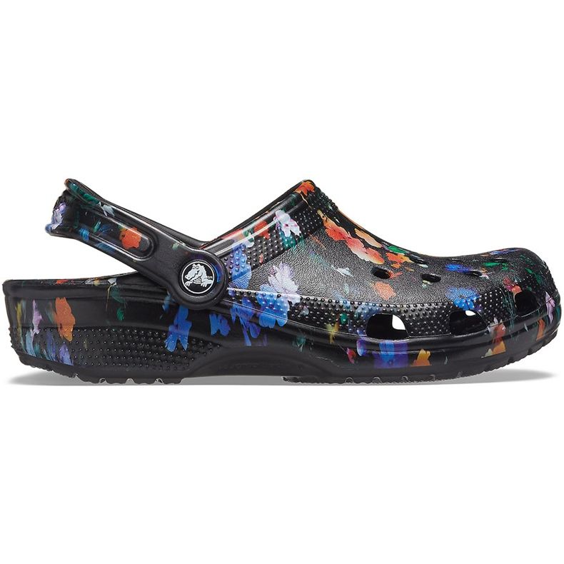 Crocs Női Classic Printed Floral Clog fekete színű 206376 0C4 sokszínű