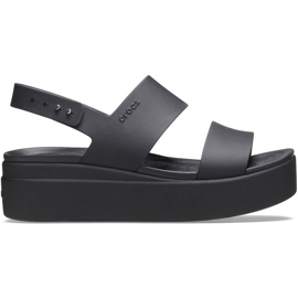 Crocs női szandál Brooklyn Low Wedge fekete 206453 060