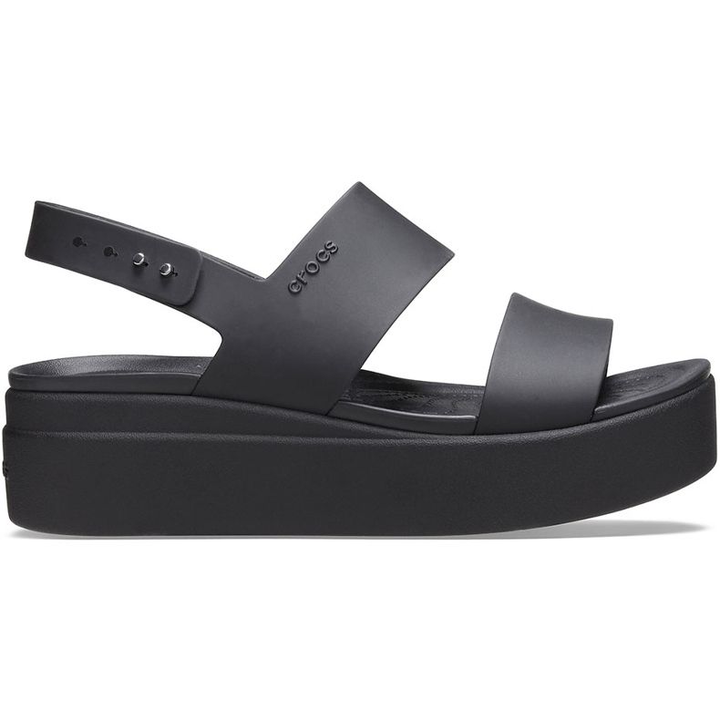 Crocs női szandál Brooklyn Low Wedge fekete 206453 060