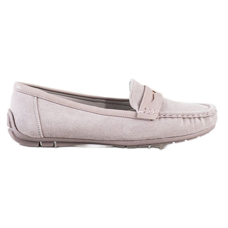 SHELOVET Kényelmes szürke mokaszinok SHELOVET Kényelmes szürke mokaszinok